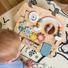 WOOPIE Žalias 2-in-1 House Manipulation Board 8 pcs.