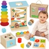 Woopie Žalias Montessori Edukacinė Medinė Dėžė 6in1 13-15m