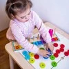 Medinė dėlionė skaičiavimui WOOPIE Žalias Montessori
