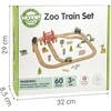 Medinė ZOO traukinių trasa WOOPIE Žalias XL 60vnt