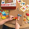 WOOPIE Žalias Wooden Nailing Hammer Puzzle 20 Patterns 82 Pieces FSC Certified