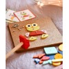 WOOPIE Žalias Wooden Nailing Hammer Puzzle 20 Patterns 82 Pieces FSC Certified