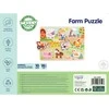 Woopie Žalias Medinės Puzzlės Montessori Ūkis su Tvirtinimo Detalėmis