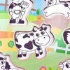 Woopie Žalias Medinės Puzzlės Montessori Ūkis su Tvirtinimo Detalėmis