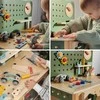 Woopie Žalias Medinis Darbo Stalas STEM Su Įrankiais