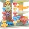 Medinis Montessori aktyvių veiklų medelis – kulodromas 4in1 WOOPIE Žalias
