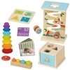 Woopie Žalias Montessori Edukacinė Medinė Dėžė 6in1 13-15m