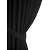 Naktinė užuolaida su žiedais AmeliaHome BLACKOUT 140X245 cm, 1 vnt., spalva: juoda