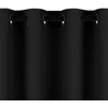 Naktinė užuolaida su žiedais AmeliaHome BLACKOUT 140X245 cm, 1 vnt., spalva: juoda