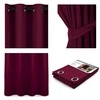 AmeliaHome Užuolaida užtamsinanti vyno spalvos 140×175 cm su žiedais AH