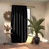 Naktinė užuolaida AmeliaHome BLACKOUT 140X245 cm, 1 vnt., juosta/kabliukai, spalva: juoda