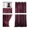 Naktinė užuolaida su žiedais AmeliaHome VELVET 140X270 cm, 1 vnt., spalva: burgundiška