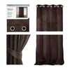 Naktinė užuolaida su žiedais AmeliaHome VELVET 140X270 cm, 1 vnt., spalva: tamsiai ruda
