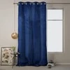 Naktinė užuolaida su žiedais AmeliaHome VELVET 140X270 cm, 1 vnt., spalva: tamsiai mėlyna