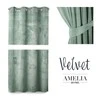 Naktinė užuolaida su žiedais AmeliaHome VELVET 140X245 cm, 1 vnt., spalva: mėtų