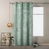 Naktinė užuolaida su žiedais AmeliaHome VELVET 140X245 cm, 1 vnt., spalva: mėtų