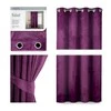 Naktinė užuolaida su žiedais AmeliaHome VELVET 140X245 cm, 1 vnt., spalva: slyvų