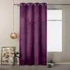 Naktinė užuolaida su žiedais AmeliaHome VELVET 140X245 cm, 1 vnt., spalva: slyvų