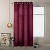 Naktinė užuolaida su žiedais AmeliaHome VELVET 140X245 cm, 1 vnt., spalva: vyno
