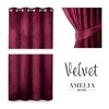 Naktinė užuolaida su žiedais AmeliaHome VELVET 140X245 cm, 1 vnt., spalva: vyno