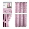 Naktinė užuolaida su žiedais AmeliaHome VELVET 140X245 cm, 1 vnt., spalva: rožinė