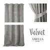 Naktinė užuolaida su žiedais AmeliaHome VELVET 140X270 cm, 1 vnt., spalva: sidabro