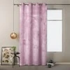 Naktinė užuolaida su žiedais AmeliaHome VELVET 140X245 cm, 1 vnt., spalva: rožinė