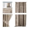 Naktinė užuolaida AmeliaHome VELVET 140X270 cm, 1 vnt., juosta/kabliukai, spalva: smėlio
