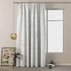 Naktinė užuolaida AmeliaHome VELVET 140X245 cm, 1 vnt., juosta/kabliukai, spalva: balta