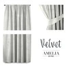 Naktinė užuolaida AmeliaHome VELVET 140X245 cm, 1 vnt., juosta/kabliukai, spalva: balta