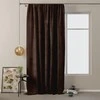 Naktinė užuolaida AmeliaHome VELVET 140X270 cm, 1 vnt., juosta/kabliukai, spalva: tamsiai ruda