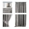 Naktinė užuolaida AmeliaHome VELVET 140X270 cm, 1 vnt., juosta/kabliukai, spalva: sidabrinė