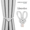 AmeliaHome Užuolaidų rišikliai Edmonton, 2 vnt., balti