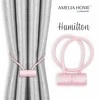 AmeliaHome Užuolaidų rišikliai Hamilton, rožiniai, 2 vnt.