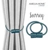 AmeliaHome Tamsiai mėlynos užuolaidų panelės Surrey, 2 vnt.