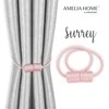 AmeliaHome Užuolaidų komplektas Surrey pudros rožinės spalvos, 2 vnt.