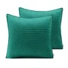 AmeliaHome Dekoratyvinis pagalvės užvalkalas 45 × 45 cm, žalios ir smaragdinės spalvos (2 vnt.) AH