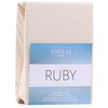 AmeliaHome Paklodė su guma 80–90x200+30 smėlio spalvos AH RUBY