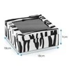 AmeliaHome JEWELRY BOX/AH/GLASEN/ZEBRA/18X7