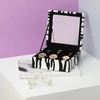 AmeliaHome JEWELRY BOX/AH/GLASEN/ZEBRA/18X7