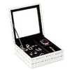 AmeliaHome JUWELRY BOX/AH/MASCA/CREM+Juodas/18X6,5