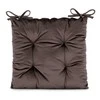 AmeliaHome Kėdės pagalvėlė 40×40 cm tamsiai ruda ALEKSA