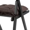 AmeliaHome Kėdės pagalvėlė 40×40 cm tamsiai ruda ALEKSA