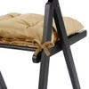 AmeliaHome Kėdės pagalvėlė 40×40 cm garstyčių spalvos AH ALEKSA