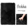 AmeliaHome KILIMAS / AH / DOKKA / NESKLDYMAS / Juodas / 75x120