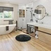 Apvalus kilimas AmeliaHome R120, 120 x 120 cm, spalva: tamsiai pilka