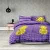 AmeliaHome Patalynės komplektas su ananasų raštu AH BASIC 155x220 cm + 80x80 cm (2+2)