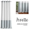 AmeliaHome Užuolaidos su žiedais sidabrinės Amelia Home