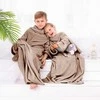 DecoKing Smėlinės spalvos vaikų antklodė LAZYKIDS 90×105 cm
