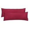 DecoKing Pagalvės užvalkalas 40×145 cm bordo spalvos (2 vnt)